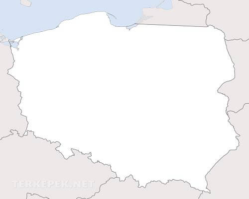 Lengyelország vaktérkép